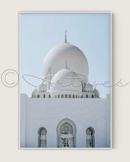 white Mosque Poster