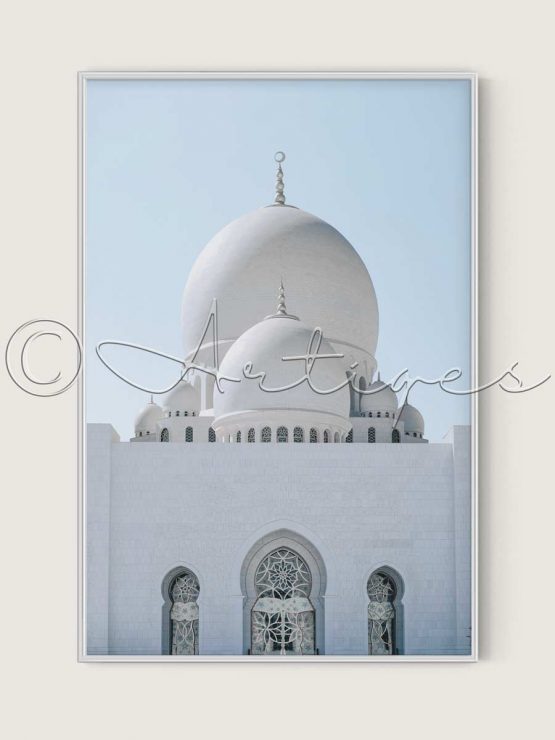 white Mosque Poster